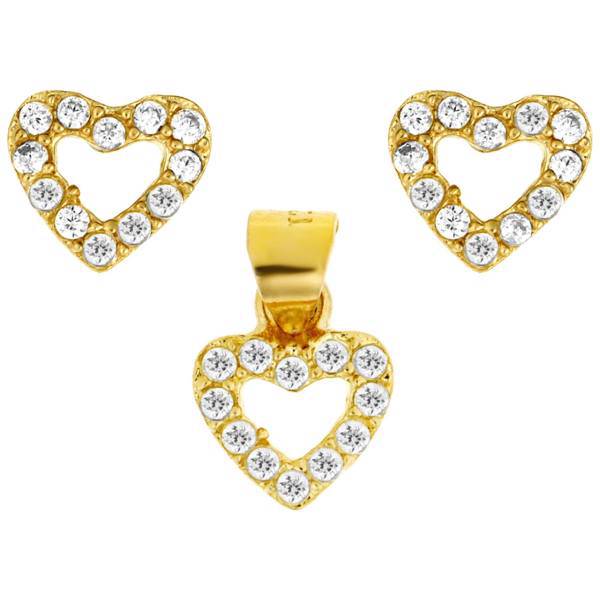 نیم ست طلا 18 عیار رزا مدل SG66، Rosa SG66 Gold Half Set
