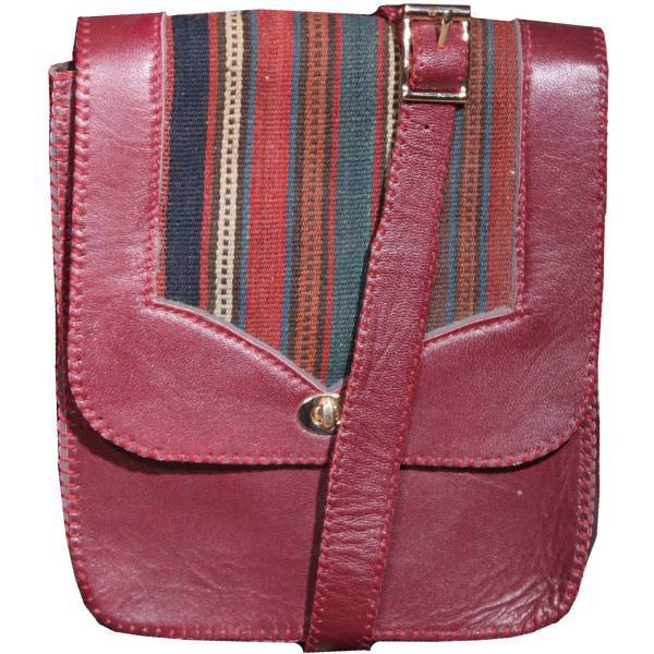 کیف رودوشی زنانه چرم و جاجیم هریس مدل 100064، Heris 100064 leather and jajim Shoulder bag for women