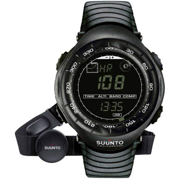 ساعت مچی دیجیتالی سونتو مدل Vector HR Black SS015301000، Suunto Vector HR Black SS015301000 Digital Watch