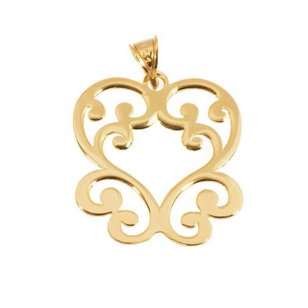 آویز گردنبند طلا 18 عیار شانا مدل N-SG34، Shana N-SG34 Gold Necklace Pendant