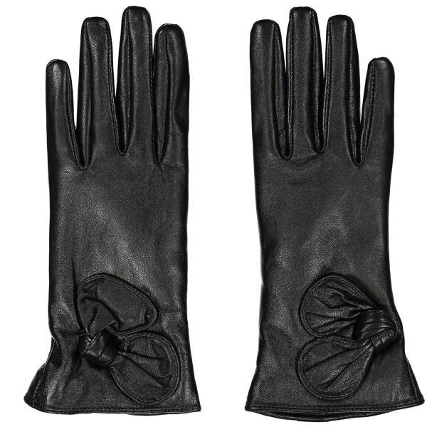 دستکش زنانه چرم مشهد مدل Black R0162، Mashad Leather Black R0162 Gloves