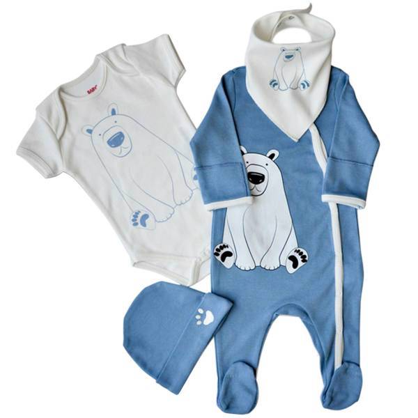 ست لباس پسرانه بیبی کرنر مدل 7052، Baby Corner 7052 Baby Boy Clothing Set