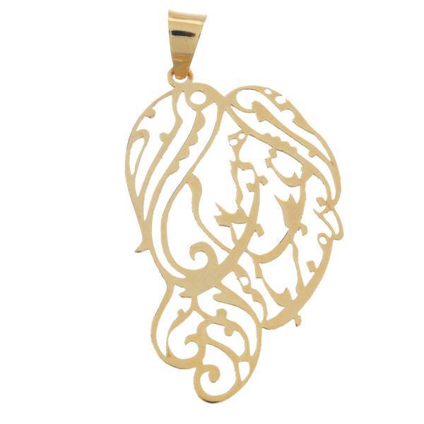 آویز گردنبند طلا 18 عیار زرمان مدل MM0747، Zarman MM0747 Gold Necklace Pendant Plaque