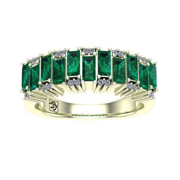 انگشتر طلا اونیکست مدل 2075 Emerald، Onixset 2075 Emerald Gold Ring