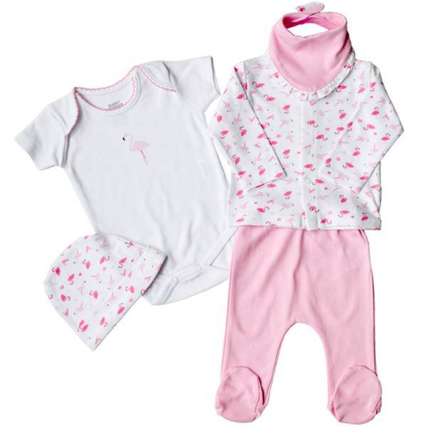 ست لباس دخترانه بیبی کرنر مدل 5167، Baby Corner 5167 Baby Girl Clothing Set