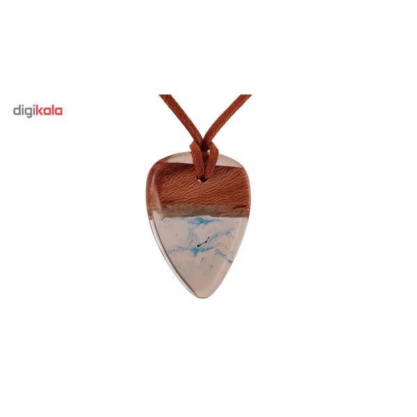گردنبند اکسار مدل 140، necklace wood and resins code 140