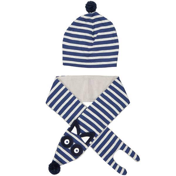 ست کلاه و شال گردن کودک دینو مدل 16S1-040، Deno 16S1-040 Baby Hat And scarf Set