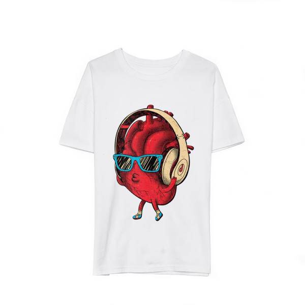 تی شرت ماسادیزان مدل قلب کد 221، Masa Design Tshirt Heart 221