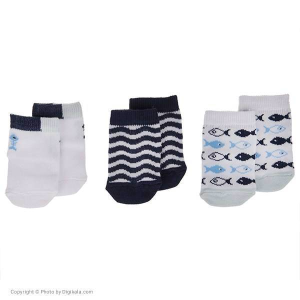 جوراب یومسه مدل 3823R بسته 3 عددی، Yumese 3823R Socks Pack Of 3