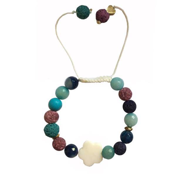 دستبند عود طرح گل مدل 100045، Flower Oood 100045 Bracelet