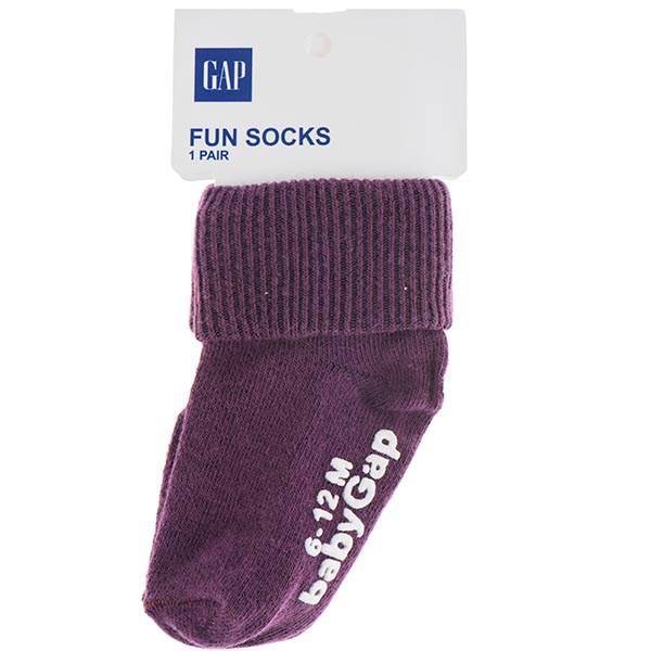 جوراب گپ طرح زرشکی، Gap Purple Fun Socks