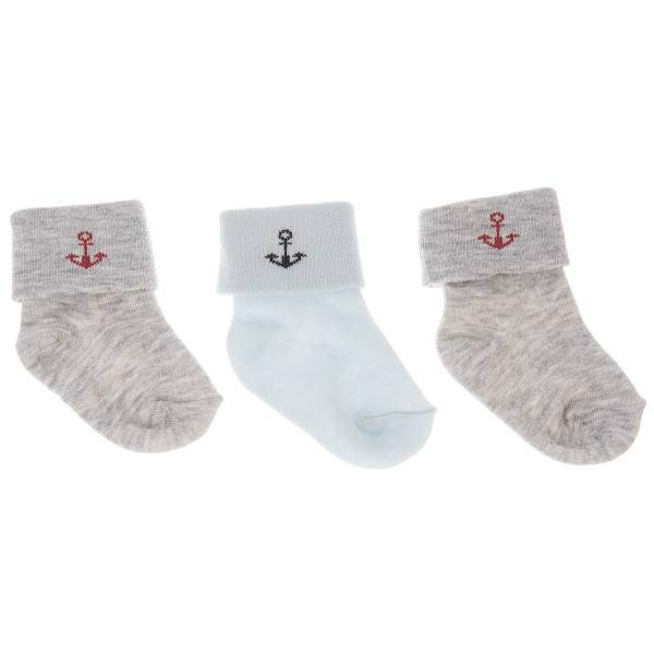 جوراب کودک یومسه مدل 33013 بسته 3 عددی، Yumese 33013 Baby Socks Pack Of 3