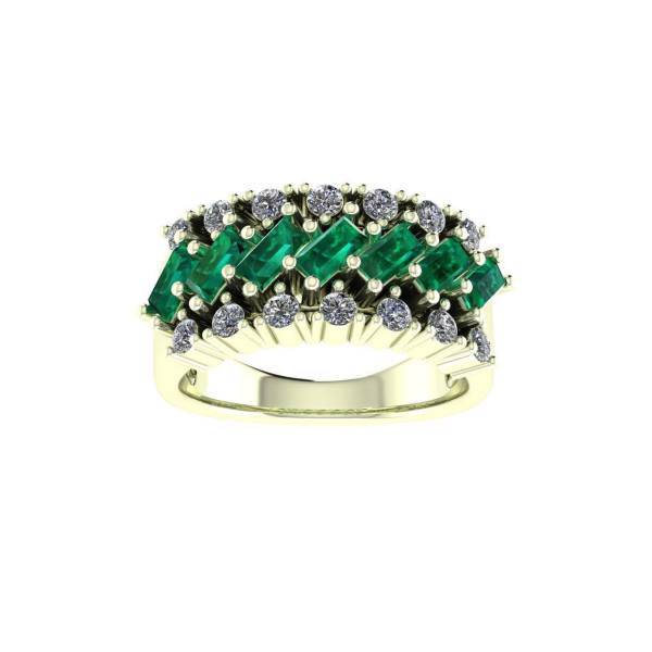 انگشتر طلا اونیکست مدل 2281 Emerald، Onixset 2281 Emerald Gold Ring