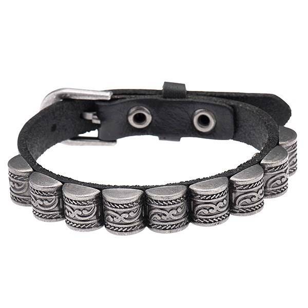 دستبند چرمی جی دبلیو ال مدل B15086، JWL B15086 Bracelets