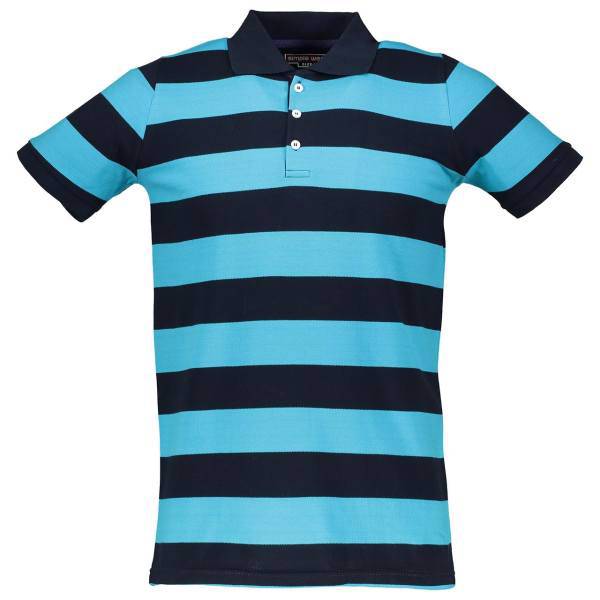 پولوشرت مردانه سیمپل مدل N-jodun-ringer-blue، simplewears