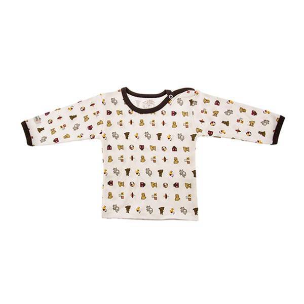 تی شرت آستین بلند نوزادی ندا و ساراگل مدل 1034، Neda And Saragol 1034 Baby T-Shirt With Long Sleeve