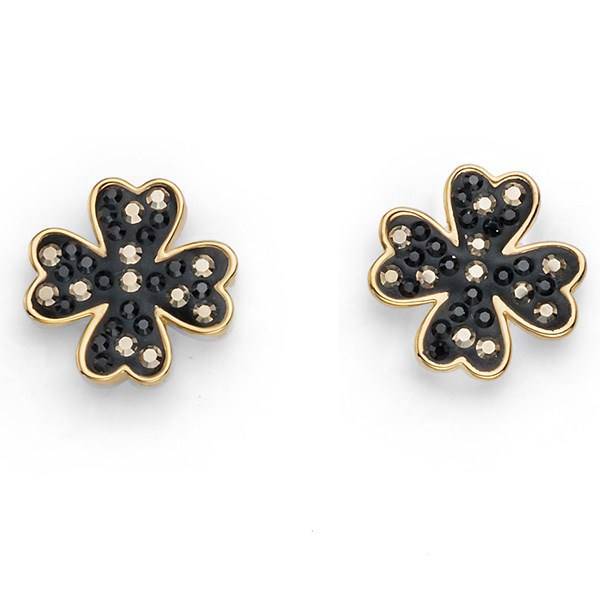 گوشواره میخی الیور وبر مدل شبدر خوش شانس 22414G، Oliver Weber Lucky Clover 22414G Earring