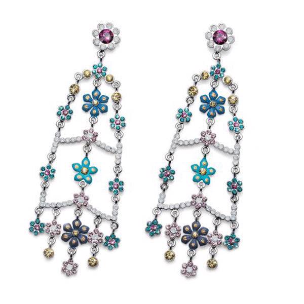 گوشواره الیور وبر مدل جشن رنگ ها 9958، Earring Celebration rhod. multi