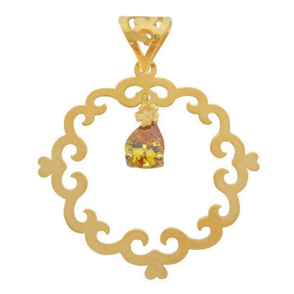 آویز گردنبند طلا 18 عیار شانا مدل N-SG72، Shana N-SG72 Gold Necklace Pendant Plaque