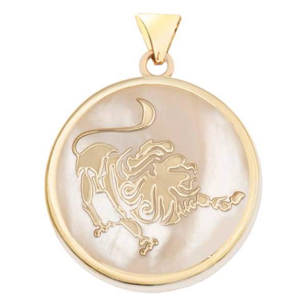 آویز گردنبند طلا 18 عیار مرجان مدل 0105، Marjan 0105 Gold Necklace Pendant Plaque