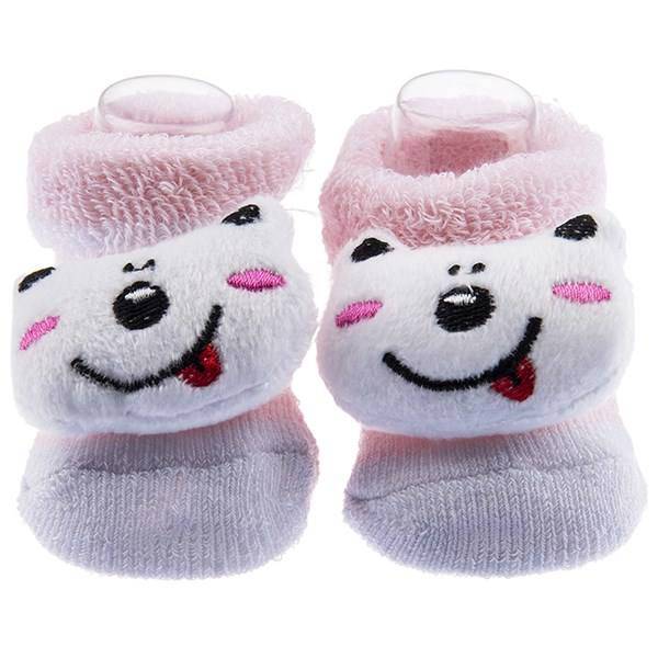 پاپوش عروسکی بیبی ساکس طرح خرسی، Baby Socks Bear Puppet Footwear