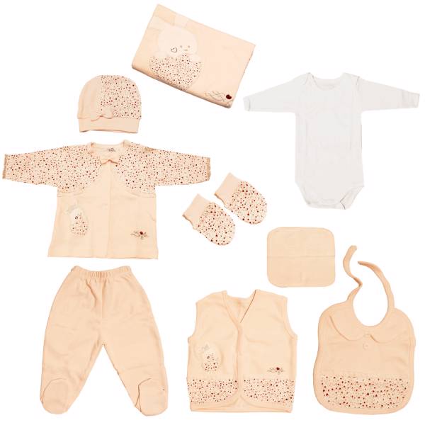 ست لباس نوزادی گایه مدل 607G، Gaye 607G Baby Clothes Set