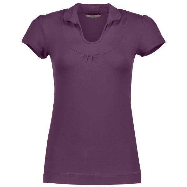 پلوشرت آستین کوتاه زنانه پوپوگروپ مدل 21087، Popo Group 21087 Short Sleeve Polo Shirt For Women
