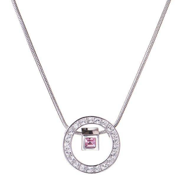 گردنبند الیور وبر مدل سلطه گل رز 223-9220، Oliver Weber 9220-223 Rose Captor Necklace