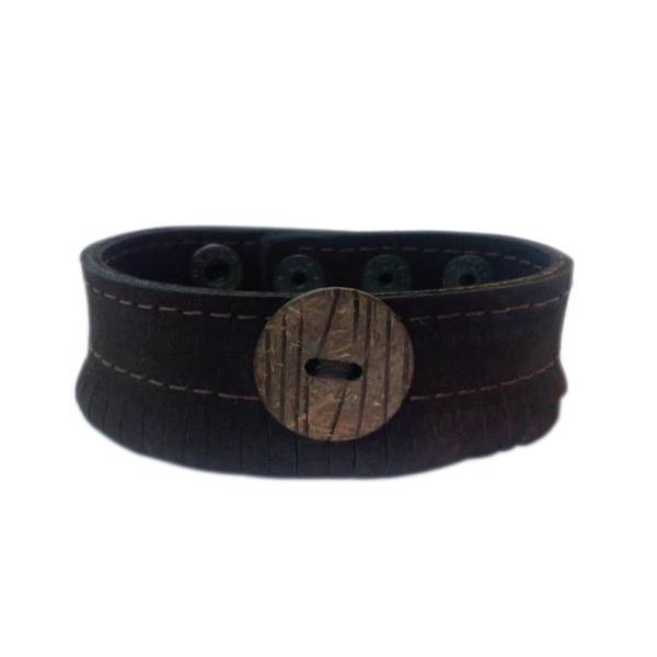 دستبند چرمی آتیس کد B408، Atiss B408 Leather Bracelet