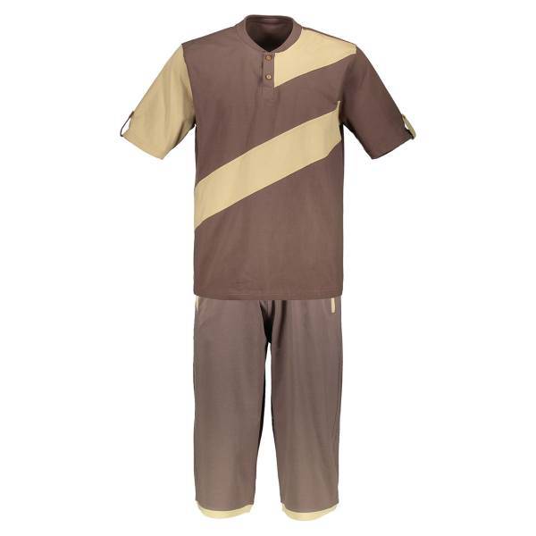 ست تی شرت و شلوارک مردانه رویین تن پوش مدل 480، Rooeentanpoosh 480 T-Shirt And Short Pants Set For Men