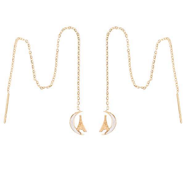 گوشواره بخیه‌ای جی دبلیو ال مدل ER-367، JWL ER-367 Earring