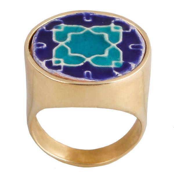 انگشتر برنجی گالری ایران تاج کد 245006، IranTaj 245006 Brass Ring