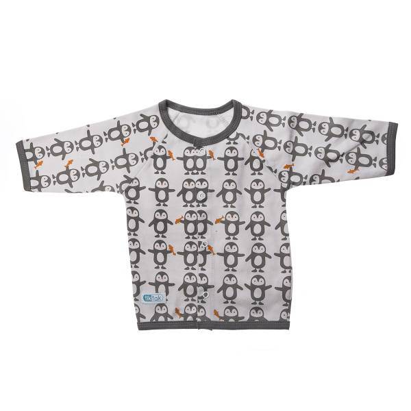 تی شرت آستین بلند تیک تاک طرح پنگوئن، Tik Tak Penguin Baby T-Shirt With Long Sleeve