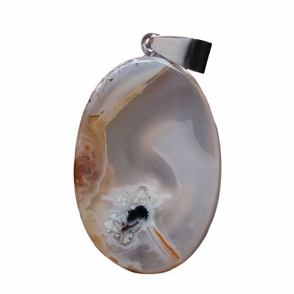 آویز گردنبند نقره عقیق پارس مدل A080، pars agate A080 Necklace