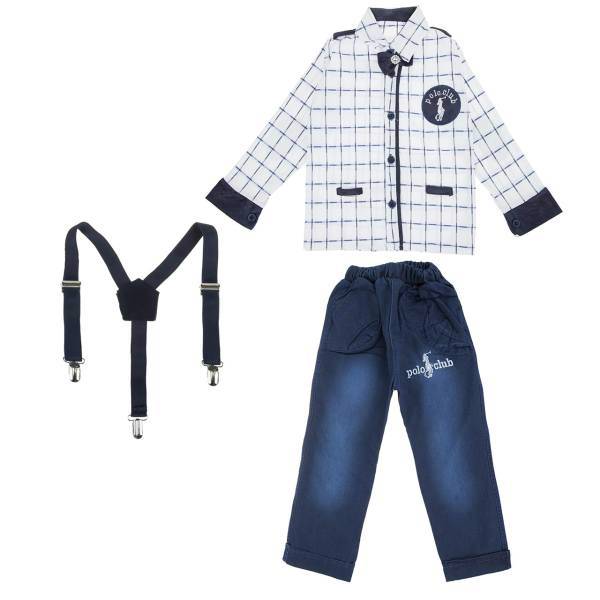 پیراهن و شلوار پسرانه شهر شیک مدل 103، Shahr e Shik 103 Shirt And Pants For Boys