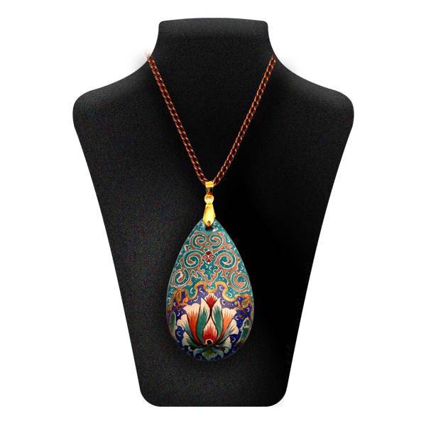گردنبندمیناکاری دست ساز گالری آسمانی اشک بهار مدل ASHK-3