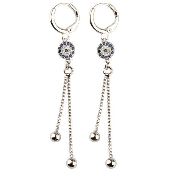 گوشواره شهر شیک مدل SH516S طرح چشم نظر، Shahr Shik SH516S Eye View Earring