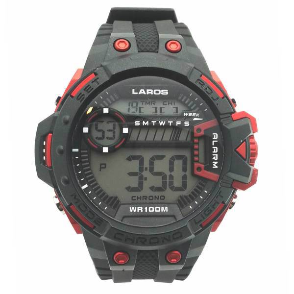 ساعت مچی دیجیتال مردانه لاروس مدل LM-D200-Black، Laros LM-D200-Black Digital Watch For Men