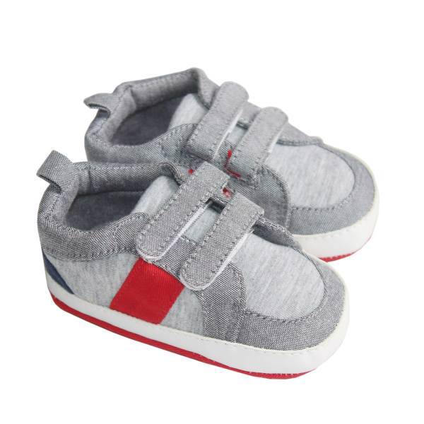 پاپوش نوزادی دالی کیدز مدل کتانی خاکستری، Dolly kids baby sneakers gray