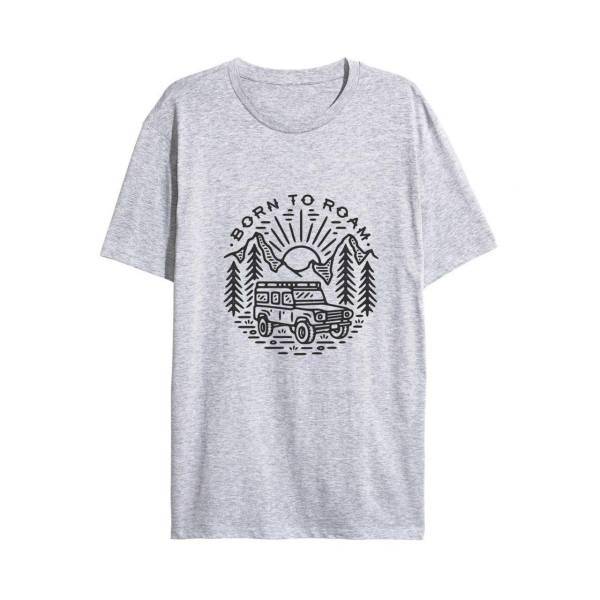 تی شرت ماسادیزان مدل سیر و سیاحت کد 247، Masa Design Tshirt Born To Roam 247