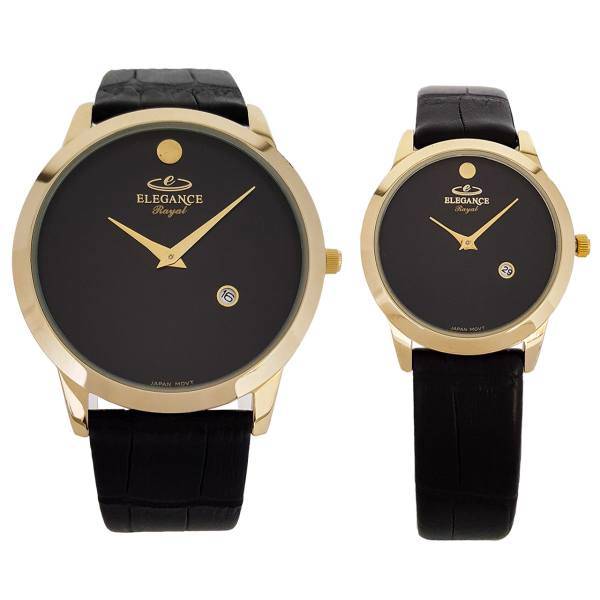 ساعت ست مردانه و زنانه الگانس رویال مدل ER3060-Gold، Elegance Royal ER3060-Gold Watch set