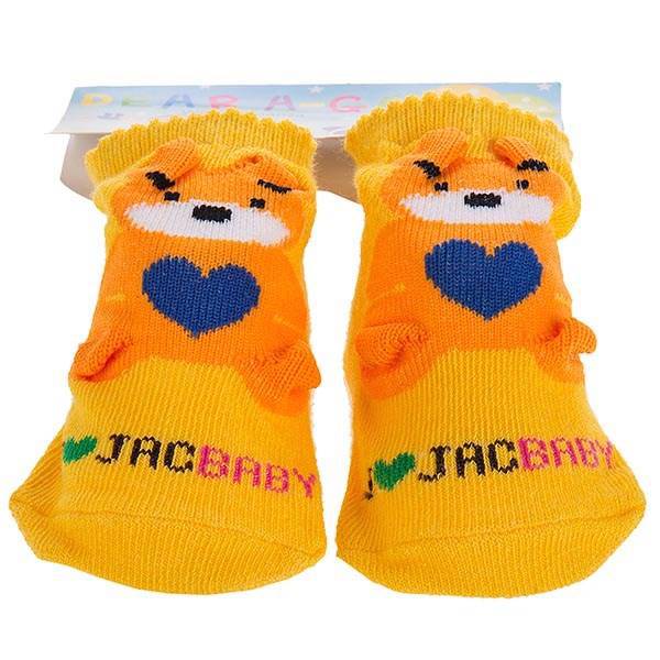 جوراب فانتزی طرح خرس نارنجی، Orange Bear Fantasy Socks