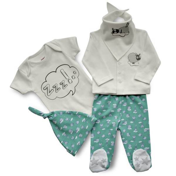 ست لباس پسرانه بیبی کرنر مدل 3089، Baby Corner 3089 Baby Boy Clothing Set