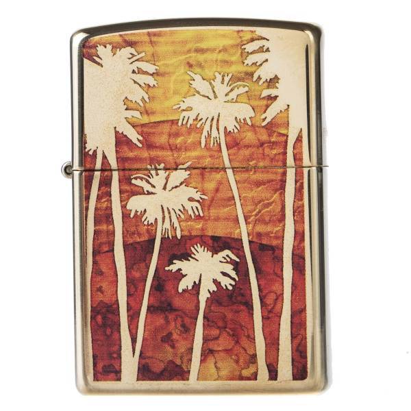 فندک زیپو مدل Fuzion Palm Tree Sunse، Zippo Fuzion Palm Tree Sunse Lighter