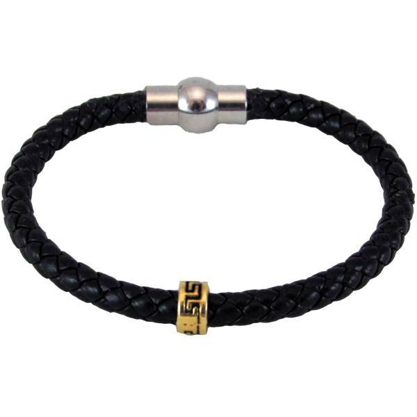 دستبند چرمی برندز مدل بافت BK-112، Brands BK-112 Leather Bracelet