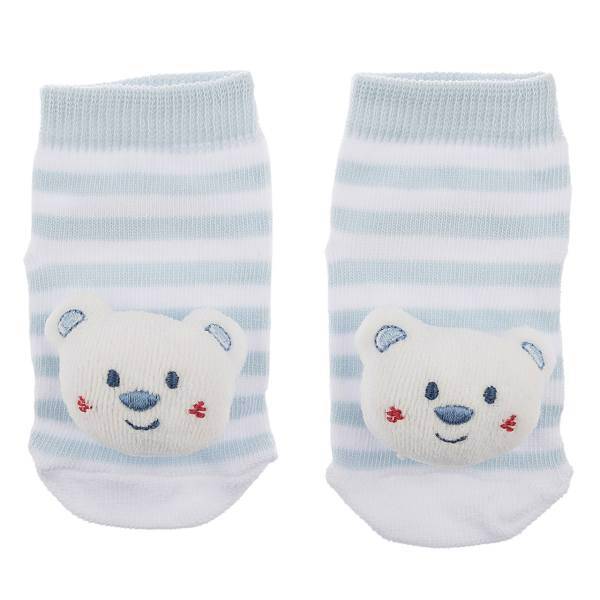 جوراب نوزادی Minidamla مدل Blue Bear، Minidamla Blue Bear Socks