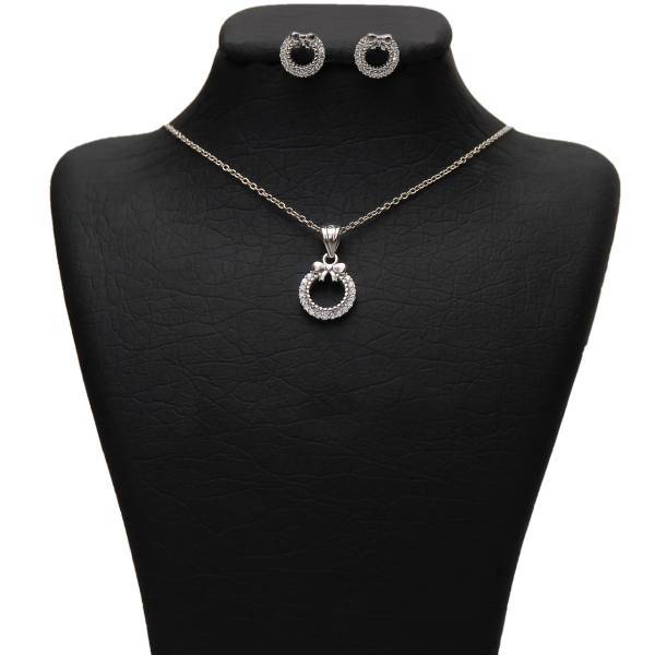نیم ست نقره شهر جواهر مدل SJS-SE007
