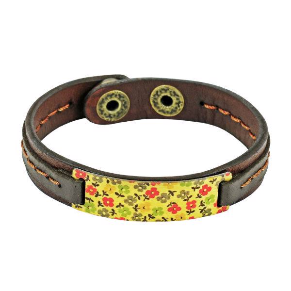 دستبند چرمی اچ آر دیزاین مدل BR34D5، Hr Design BR34D5 Leather Bracelet