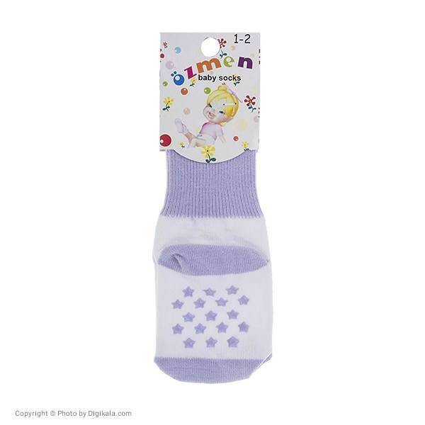 جوراب اوزمن طرح یاسی، Ozmen Lilac Socks