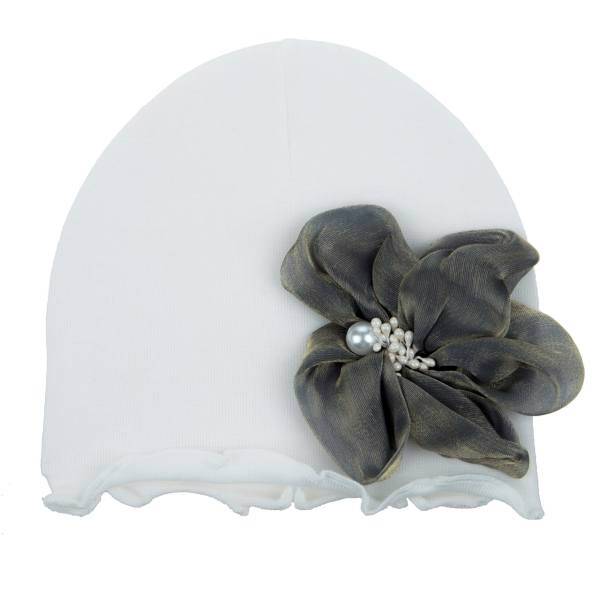 کلاه نوزادی Albimama مدل Flower 8041gra، Albimama Flower 8041gra Baby Hat